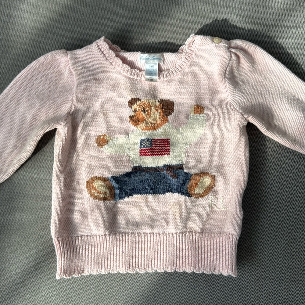 Ralph Lauren blazer
with few spots. but washable 
size 24 month